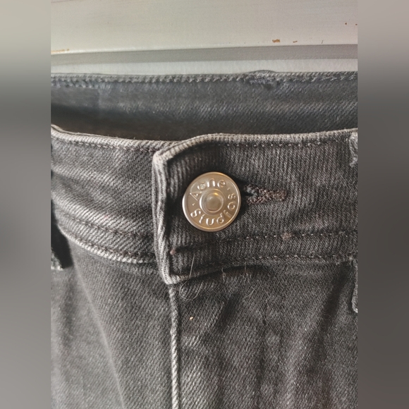 Acne Studios Peg Jean Used Black NWT Size 24 - Picture 8 of 11
